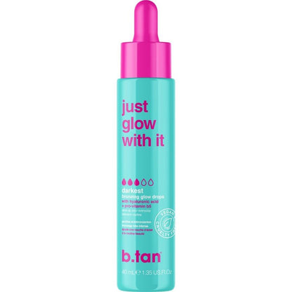 b.tan Violet Self Tan Foam & Face Mist Kit | Lovers Bundle - Dark Sunless Tanning Mousse, Bronzing Glow Gradual Facial + Body Spray, Mitt Applicator, 1 Hour Express, No Fake Tanner Smell, 6.7 Fl Oz