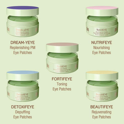 Pixi FortifEYE Firming Hydrogel Under Eye Patches for Puffy Eyes | Vegan Collagen Eye Patches to Energize, Soften Fine Lines, & Tone Eye Area | 30 Pairs / 60 Patches