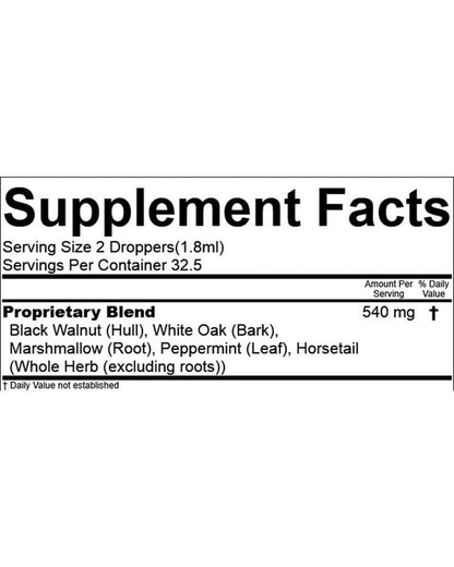Dental health formula, Black Walnut - Organic Fluoride (4 oz)