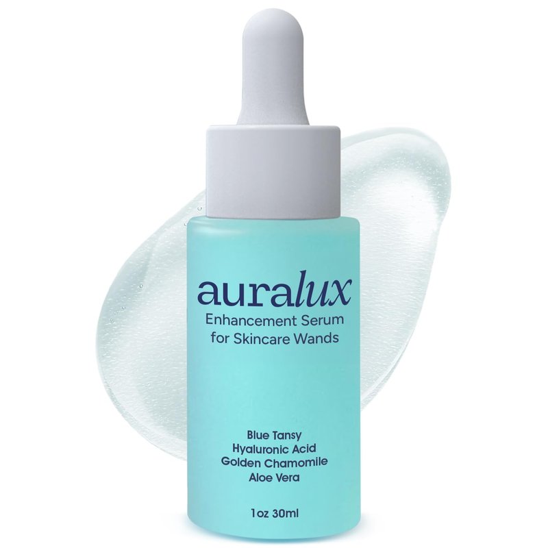 Red Light Therapy Activation Serum for Face and Neck - for Facial Wand, Red Light Therapy & Microcurrent Facial Device - Natural Formula - Blue Tansy, Hyaluronic Acid, Golden Chamomile, Aloe Vera