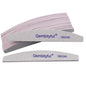 25 Pcs Thick Nail File 180/240 Grit Semicircle Shape, Emery Boards Nail File for Natural Nails and Acrylic Nails, Double Sided Boards Profesional for Home and Salon
