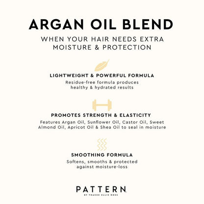 PATTERN Beauty by Tracee Ellis Ross Argan Oil Hair Serum, 3.9 Fl Oz, Rich Moisture and Shine Boost for Curlies, Coilies and Tight-Textured Hair, 3a-4c
