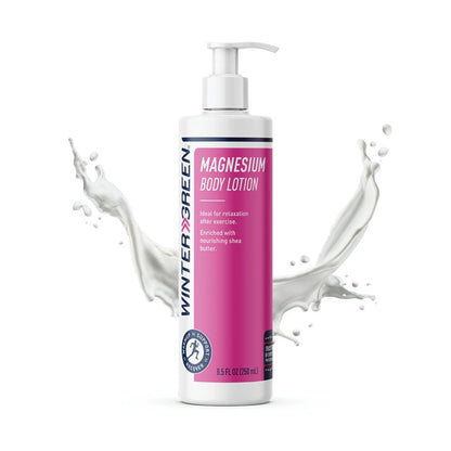 Wintergreen Magnesium Body Lotion with Arnica, Menthol & Wintergreen for Fast Absorbing Relief | Magnesium Lotion for Sore Muscles & Cramps, Supports Recovery & Sleep, Enriched with Shea Butter, 8.5oz