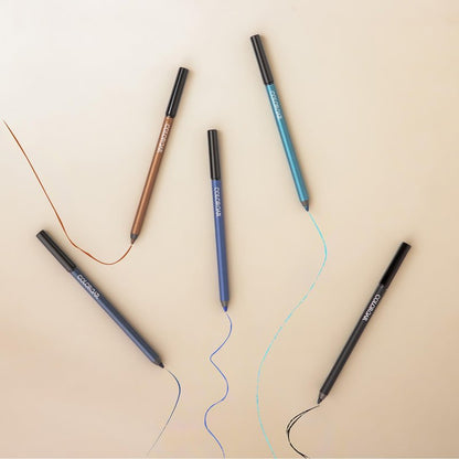 Colorbar I-Glide Eye Pencil - Long Lasting Eyeliner Pencil - Waterproof and Smudge-Proof - Black - 006 Blackout - 0.03 oz
