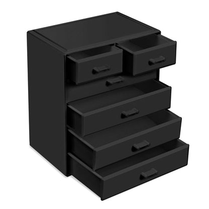 Sorbus Acrylic Makeup Organizer - Organization and Storage Case for Cosmetics Make Up & Jewelry - Large Makeup Organizer for Vanity, Bathroom, College Dorm, Closet, Desk (4 Large, 2 Small Drawers)