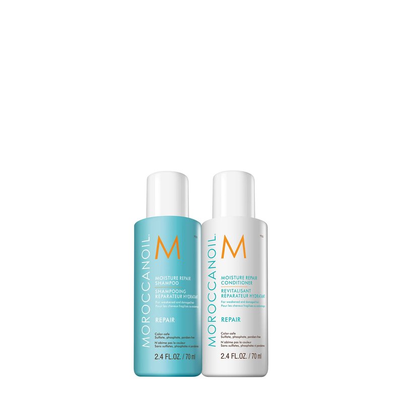 Moroccanoil Moisture Repair Shampoo and Conditioner Bundle, 2.4 Fl. Oz.