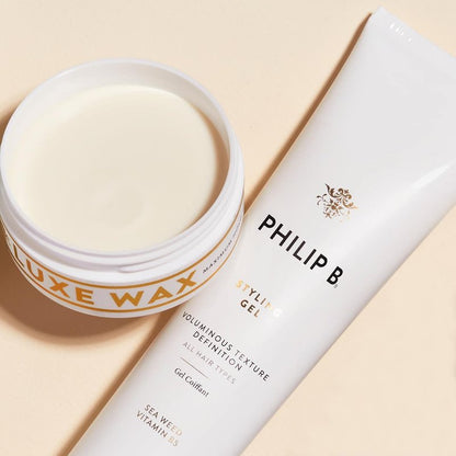 PHILIP B Styling Gel 6 oz. (178 ml) | Soft-Hold Hair Gel Enhances Body and Texture for Definition and Curl