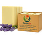 Lavender Tallow Soap Bar, Grass Fed Beef Tallow with Lavender Essential Oil, Gentle Cleanser for Face and Body, Suitable for Sensitive Skin, Rich Creamy Lather, No Added Parabens and Sulfates, 3 Pack