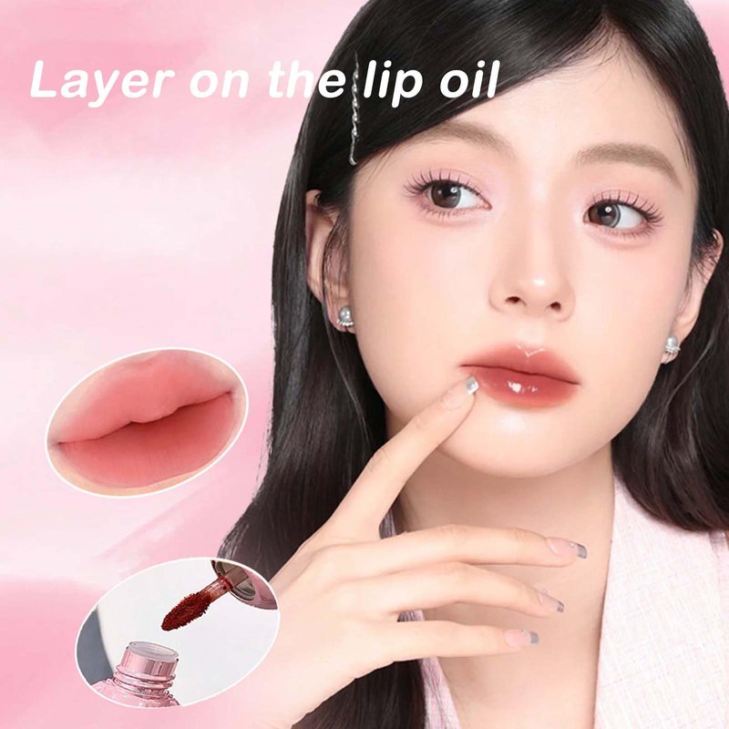 KTouler 3 Colors Cute Bunny Lip Gloss Keychain Set, Red Pink Brown Liquid Velvet Matte Lipstick,Long Lasting Soft Lipstick for Women Girls