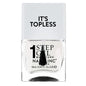 Nails Inc It's Topless Gel-Like Nail Polish, 4-in-1 Base Coat, Treatment, Color & Top Coat, Long Lasting, Strong, Chip Free Nails, Glossy Salon Quality Manicure, Air Dry Nail Polish, Mia, 0.47 Fl Oz