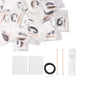 Amenities Hotel Vanity Set,100Pack Individually Wrapped Bulk Hygiene Supplies for Homeless Include Cosmetic Cotton Pads,Cotton Swabs,for Airbnb,Hotel,Shelter,Nursing Home,Charity