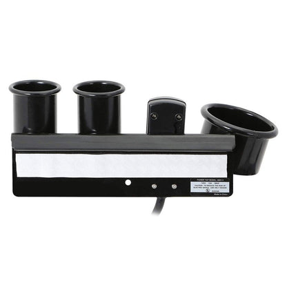 Saloniture Blow Dryer & Hair Iron Holder - Salon Appliance Rack w/ 3 Outlets & Clamp