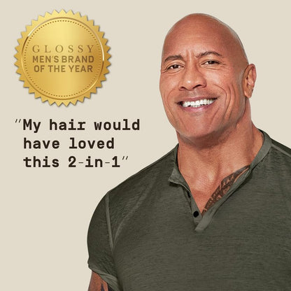 PAPATUI by Dwayne Johnson Nourishing Shampoo + Conditioner 2in1 for Men | Clean Hair & Scalp | Sulfate-Free | Lush Coconut | 18 oz