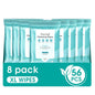 Facial Cleansing Wipes, Green Tea Oil Extract for Face Cleansing, Salicylic Acid for Acne Treatment, Hydrating Pore Care for Sensitive Skin, Exfoliating & Soothing Double-Sided Cleansing Wipes