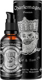 Charlemagne Vegan Beard Oil - 30ml, Lime/Mint Scent - Hydrating Conditioner - Alternative to Heavy Beard Balm - Promotes Growth - Made in Germany