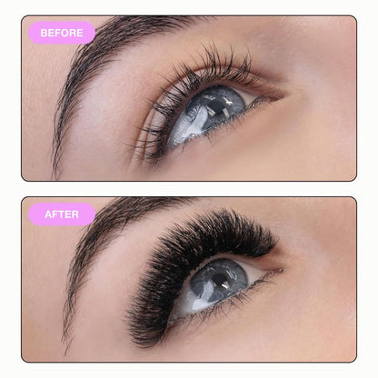 Curacoro Promade 500 Fans 18D-0.03 D Curl 13mm Length Handmade Volume Lash Fans for Long-Lasting Eyelash Extension