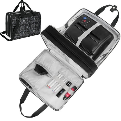 ZIOZERTT Tattoo Travel Case for Equipment and Supplies,Black,Bag Only