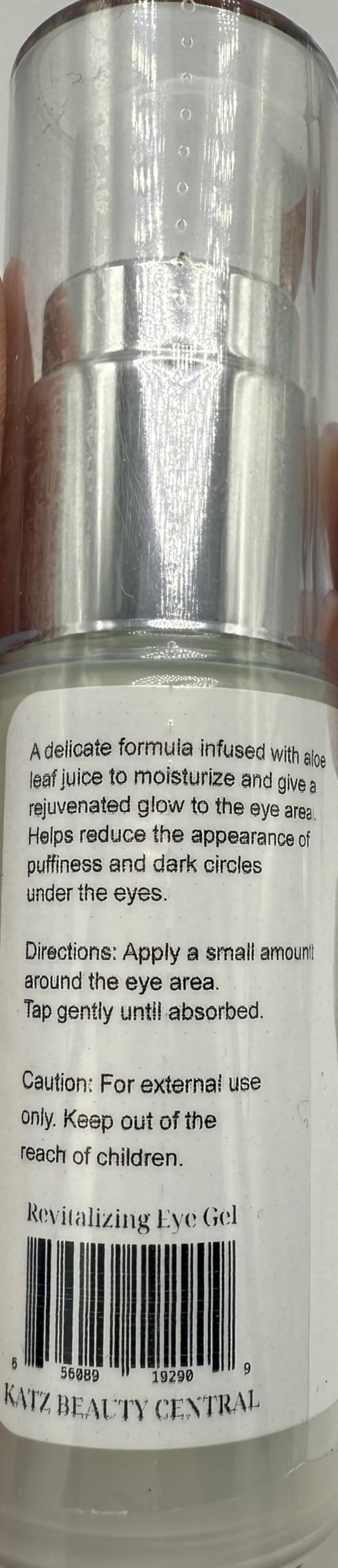 Katz Beauty Revitalizing Eye Gel, 0.5 oz - Hydrating, Brightening & Puffiness-Reducing Eye Cream with Aloe & Cucumber