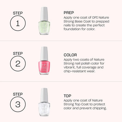 OPI Nature Strong Force of Nailture | Opaque Dark Blue Crème Natural Origin Nail Polish | Plant Based, Vegan, Cruelty Free