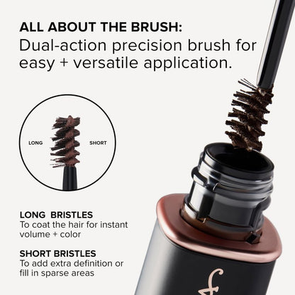 Anastasia Beverly Hills Volumizing Tinted Brow Gel - Lightweight Buildable Volumizing Brow Gel for Natural Tint, Fullness & Definition with Long-Wearing Up to 24-Hour Hold - Caramel