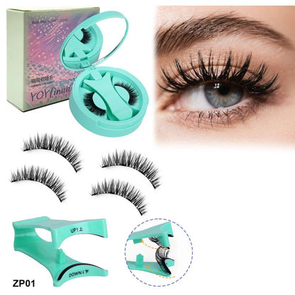 YOYfinee Magnetic Eyelashes with Applicator, Reusable Comfortable Magnetic Eyelashes, No Glue No Eyeliner Needed, Soft Magnets False Eyelashes, Easy to Wear(Z1)