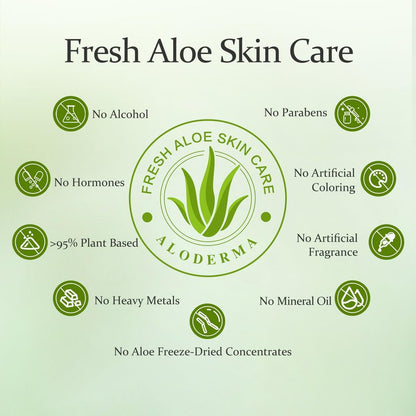 Aloderma Firming Cream for Face and Neck with 62% Organic Aloe Vera - Firming Face Cream with Hyaluronic Acid & Carnosine - Natural Renewing Aloe Face Cream - Instantly Hydrate & Plump Skin, 1.7oz