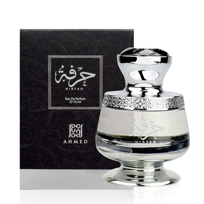 AHMED HIRFAH EDP 75mL Oriental Unisex Perfume with Incense, Aromatic Herbal, Tinctures and Balms. Features Amber, Musk, Sandalwood, Oud and Patchouli Accord