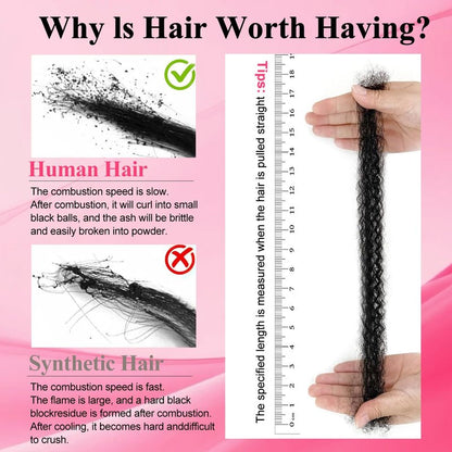 Afro Kinkys Bulk Human Hair for Braiding Afro Kinky-Curly Human Hair Bulk for Twist Ginger 18 Inch 50g/Bundle No Weft 4c Kinky Curly Bundles for Braids Micro Locs Dreadlock Extensions #350