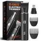REYOLL Body Hair Trimmer for Men,Electric Groomer, Nose/Ear Hair Clipper,Ceramic Blade, Chest/Back/Groin/Armpit Hair Trimmer, Waterproof, Type-C Charge & Safety Lock