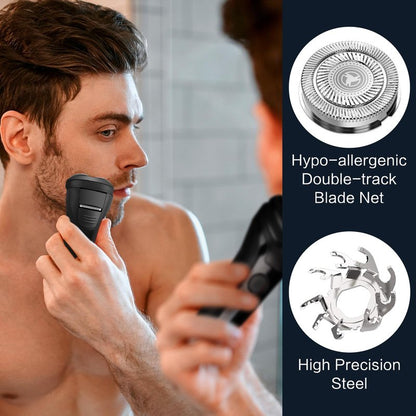 Daureve Electric Razors,2025 New Upgrade Shaver, Model Rechargeable Shaver, USB Razor for Men, Washable Razor(Black)