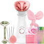 Colorfarm Facial Steamer Skin Care Set: Face Steamer Home Spa Kit Deep Cleaning Unclogs Pores with 6 Skin Care Tools - Spa Relaxing Self Care Gifts for Women (Daily Skincare Essentials Combo)