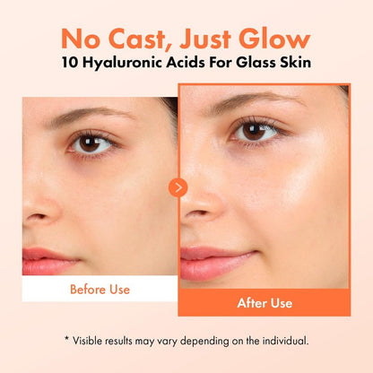 TOSOWOONG Rice Glow Sunscreen, SPF50+ Broad Spectrum Korean Sunscreen for Face, Dewy Finish No White Cast, Glass Skin Hydrating SPF Moisturizer with Rice Water & Hyaluronic Acid, 50ml / 1.69 fl. oz.