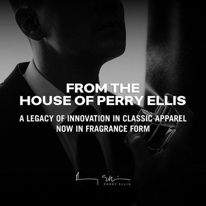 Perry Ellis 360° Black Eau De Toilette Spray for Men - Mens Cologne, Long Lasting Perfume, EDT, Fragrance with Notes of Ginger, Cardamom & Tobacco Leaf - 3.4 fl oz (100 mL)
