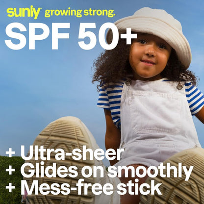ATTITUDE Kids Mineral Sunscreen Face Stick SPF 50, Broad Spectrum Zinc Oxide, EWG Verified, Non-Nano, Gentle Lightweight Non-Greasy, Vegan, Unscented, 0.53 oz