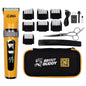 The Cut Buddy Clipper & Grooming Set, Cordless Hair & Beard Trimmer with Ceramic & Titanium Blades, 7 Guards, Waterproof, Beginner Kit