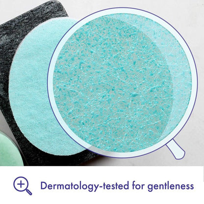Buf-Puf Body Sponge, Bath Sponge, Dermatologist Developed, Cleanses Skin of Dirt, and Excess Oil, Reusable, Exfoliating, 5 Count