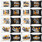 Pinkunn 20 Pcs Cheer Makeup Bags Bulk Cheer Team Gifts for Women Canvas Makeup Case Cheerleader Teams Gifts Zipper Cosmetic Pouch for Cheerleading Party Favors Supplies(Orange)