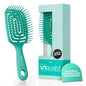FHI Heat UNbrush Flex Detangling Brush — Ultra-Flexible, Pain-Free Hair Brush Detangler with DuoFlex Anti-Static Bristles for Removing Tangles, Massaging Scalp & Faster Styling - Teal