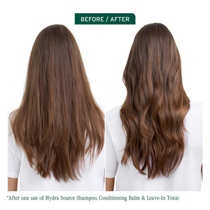 Biolage Hydra Source Shampoo & Conditioning Balm | Hydrates & Moisturizes Dry Hair | Helps Repair Split Ends | For Dry Hair | Salon Shampoo | Weightless, Soft Finish | Vegan | Paraben & Cruelty-Free