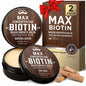 FEBOTE 2 Pack Biotin Beard Balm Set for Men – Natural & Sandalwood Butters – Non-Itchy, Moisturize, Strengthen & Shape Beards – Grooming Gift Set for Father's Day, Anniversaries, Christmas
