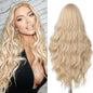 FAVE 28 Inches Lace Front Wig Heat Resistant Synthetic Lace Front Wig Long Wavy Free Part Auburn Wig Glueless Lace Front Wigs for Women Lace Wig for Party Daily Use (Auburn)