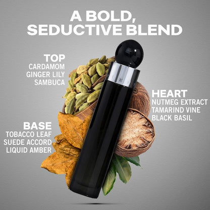 Perry Ellis 360° Black Eau De Toilette Spray for Men - Mens Cologne, Long Lasting Perfume, EDT, Fragrance with Notes of Ginger, Cardamom & Tobacco Leaf - 3.4 fl oz (100 mL)